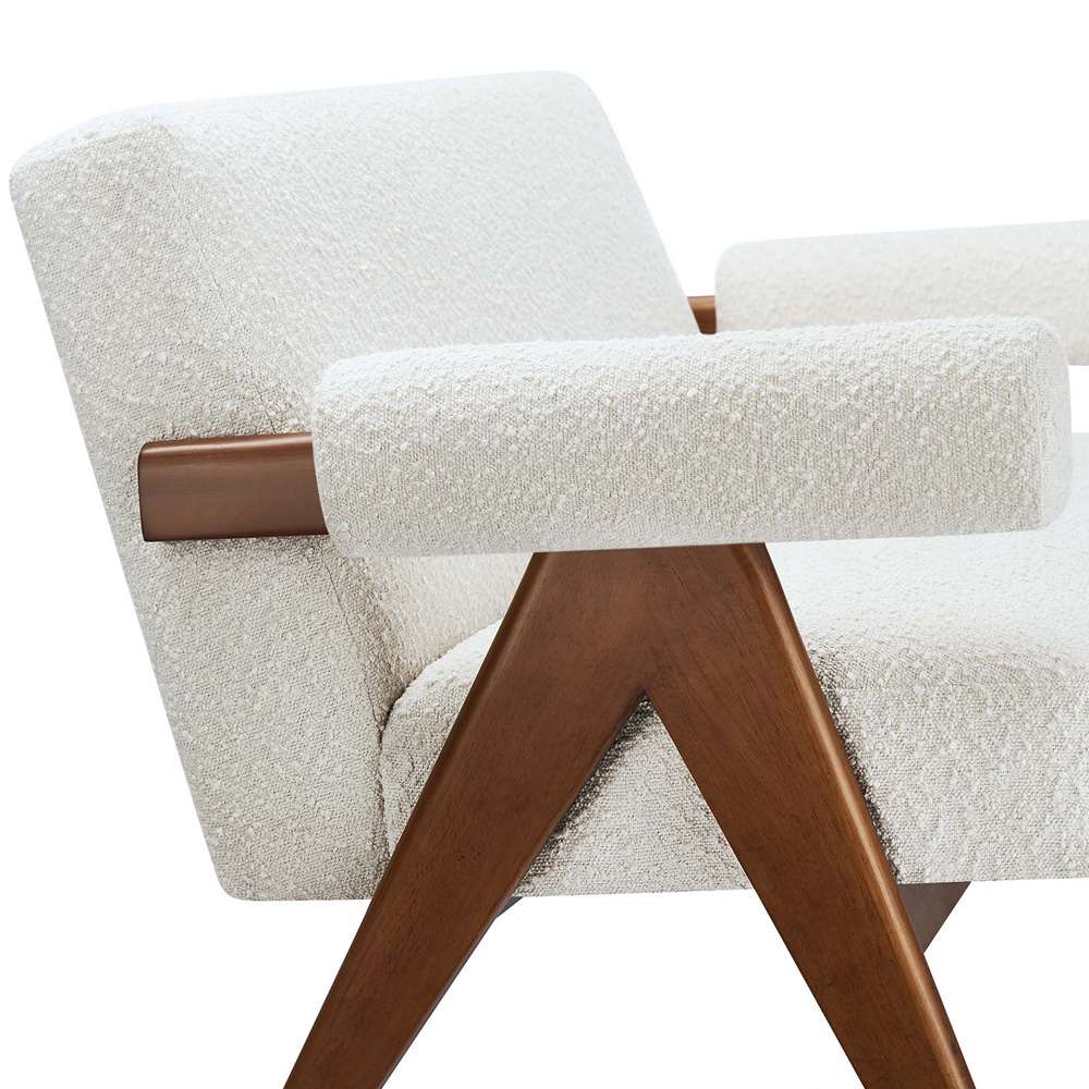 Modway - Lyra Boucle Fabric Loveseat - EEI-6504-IVO veiw 6