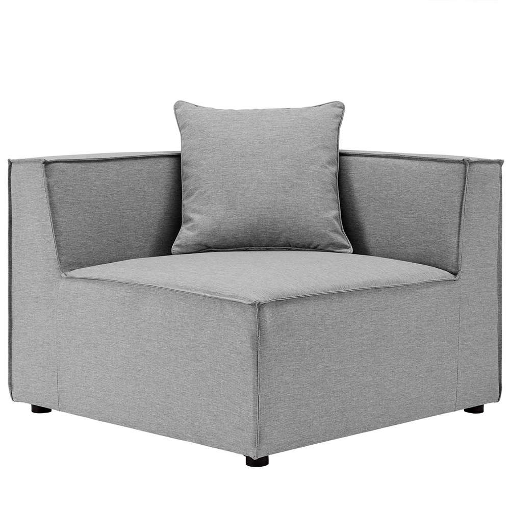 Modway - Saybrook Outdoor Patio Upholstered Sectional Sofa Corner Chair - EEI-4210-GRY veiw 1