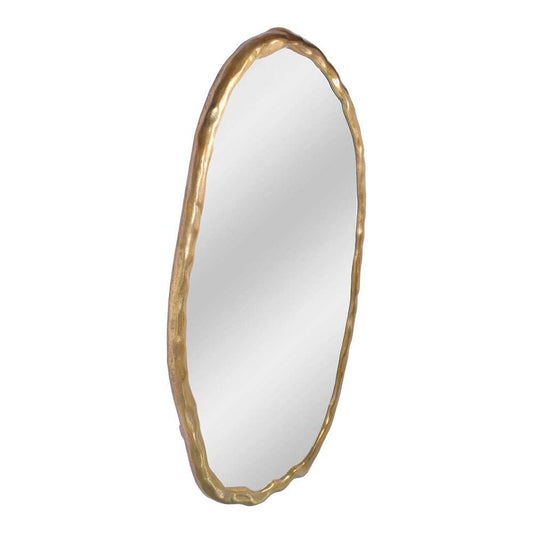 Moes Home - Foundry Mirror Oval Gold - FI-1113-32 veiw 2