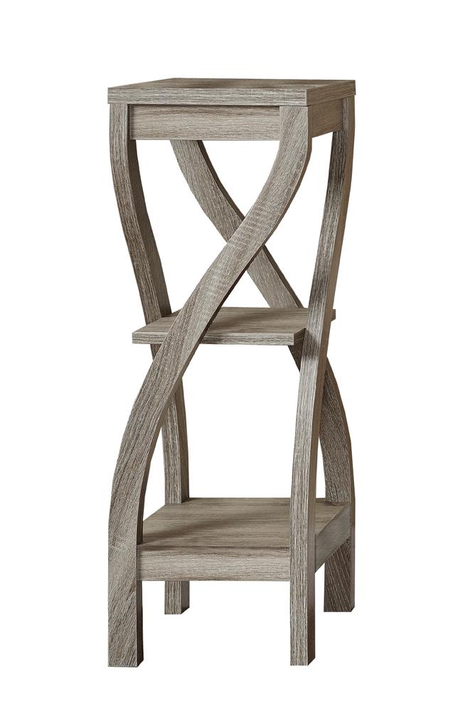 Monarch Specialties - Accent Table, Side, End, Plant Stand, Square, Living Room, Bedroom, Laminate, Brown, Contemporary, Modern - I-2480 veiw 2