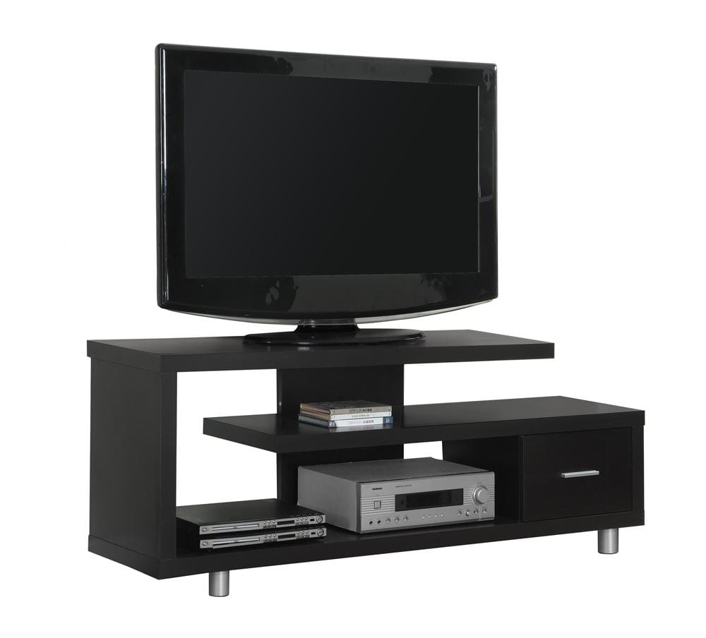 Monarch Specialties - TV Stand, 60 Inch, Console, Media Entertainment Center, Storage Cabinet, Living Room, Bedroom, Laminate, Brown, Contemporary, Modern - I-2572 veiw 2
