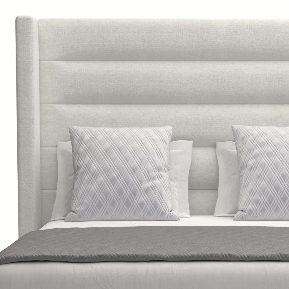 Nativa Interiors - Aylet Horizontal Channel Tufted Upholstered Medium California King Off White Bed - BED-AYLET-HC-MID-CA-PF-WHITE veiw 3