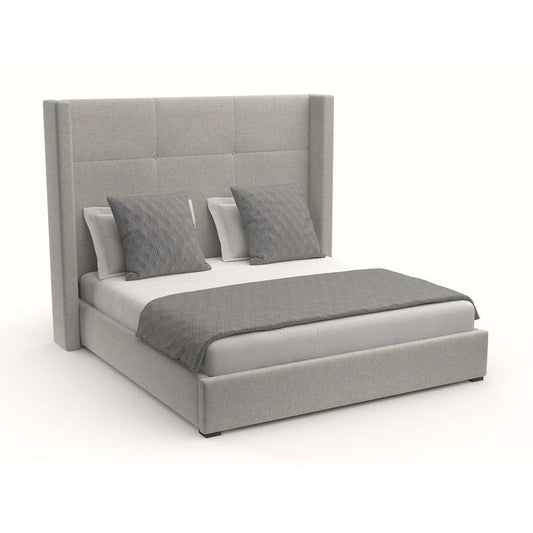 Nativa Interiors - Aylet Simple Tufted Upholstered Medium California King Grey Bed - BED-AYLET-ST-MID-CA-PF-GREY veiw 2