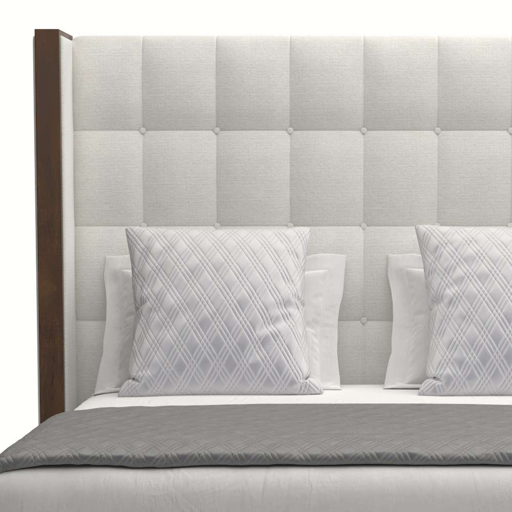 Nativa Interiors - Irenne Box Tufted Upholstered Medium California King Off White Bed - BED-IRENNE-BOX-MID-CA-PF-WHITE veiw 3