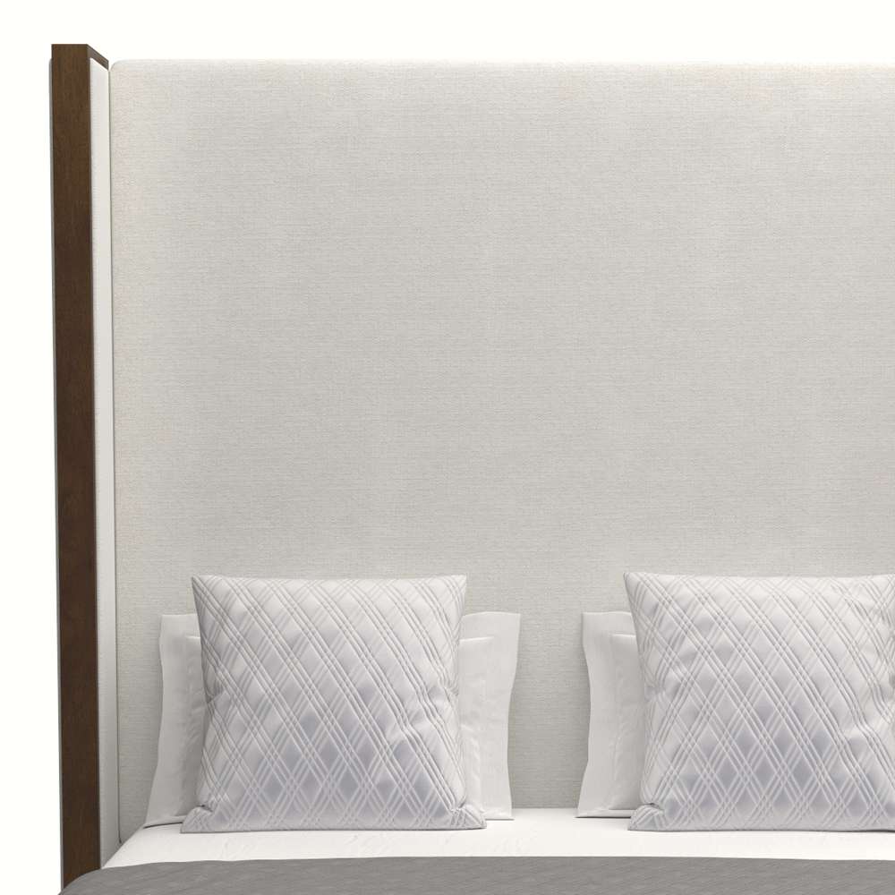 Nativa Interiors - Irenne Plain Upholstered High Height California King Off White Bed - BED-IRENNE-PL-HI-CA-PF-WHITE veiw 3