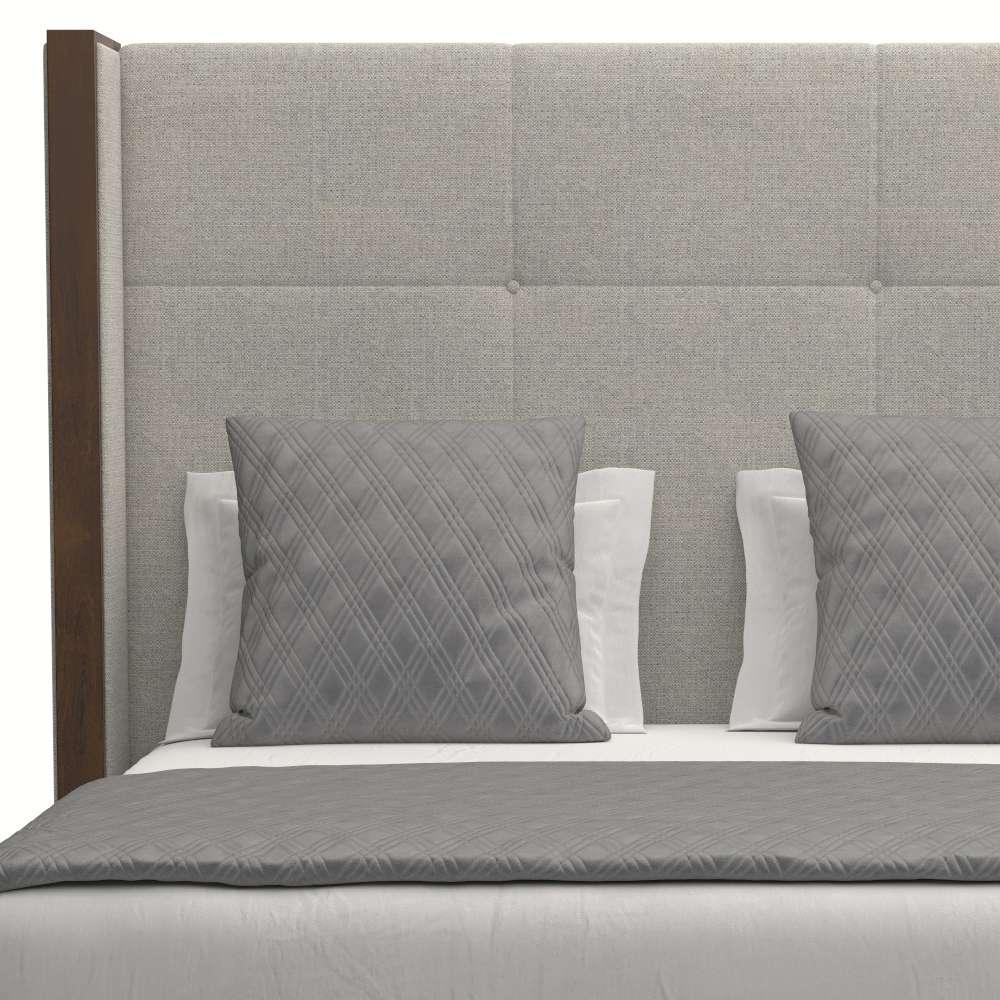 Nativa Interiors - Irenne Simple Tufted Upholstered Medium Queen Grey Bed - BED-IRENNE-ST-MID-QN-PF-GREY veiw 3