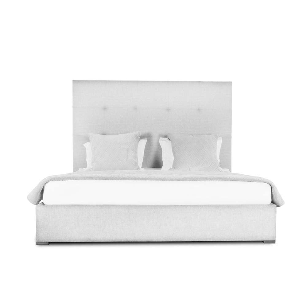 Nativa Interiors - Moyra Button Tufted Upholstered Medium California King Off White Bed - BED-MOYRA-BTN-MID-CA-PF-WHITE veiw 1