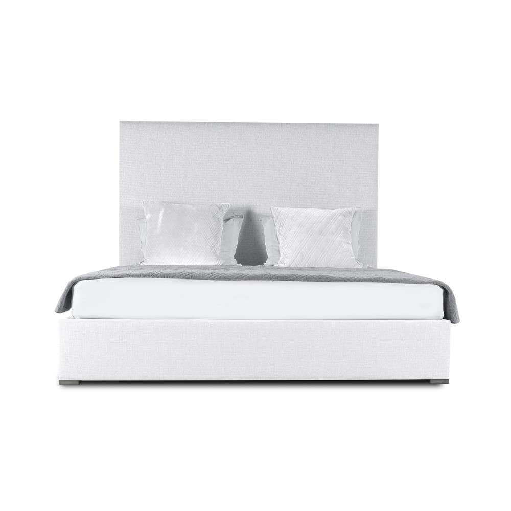 Nativa Interiors - Moyra Plain Upholstered Medium California King Off White Bed - BED-MOYRA-PL-MID-CA-PF-WHITE veiw 1