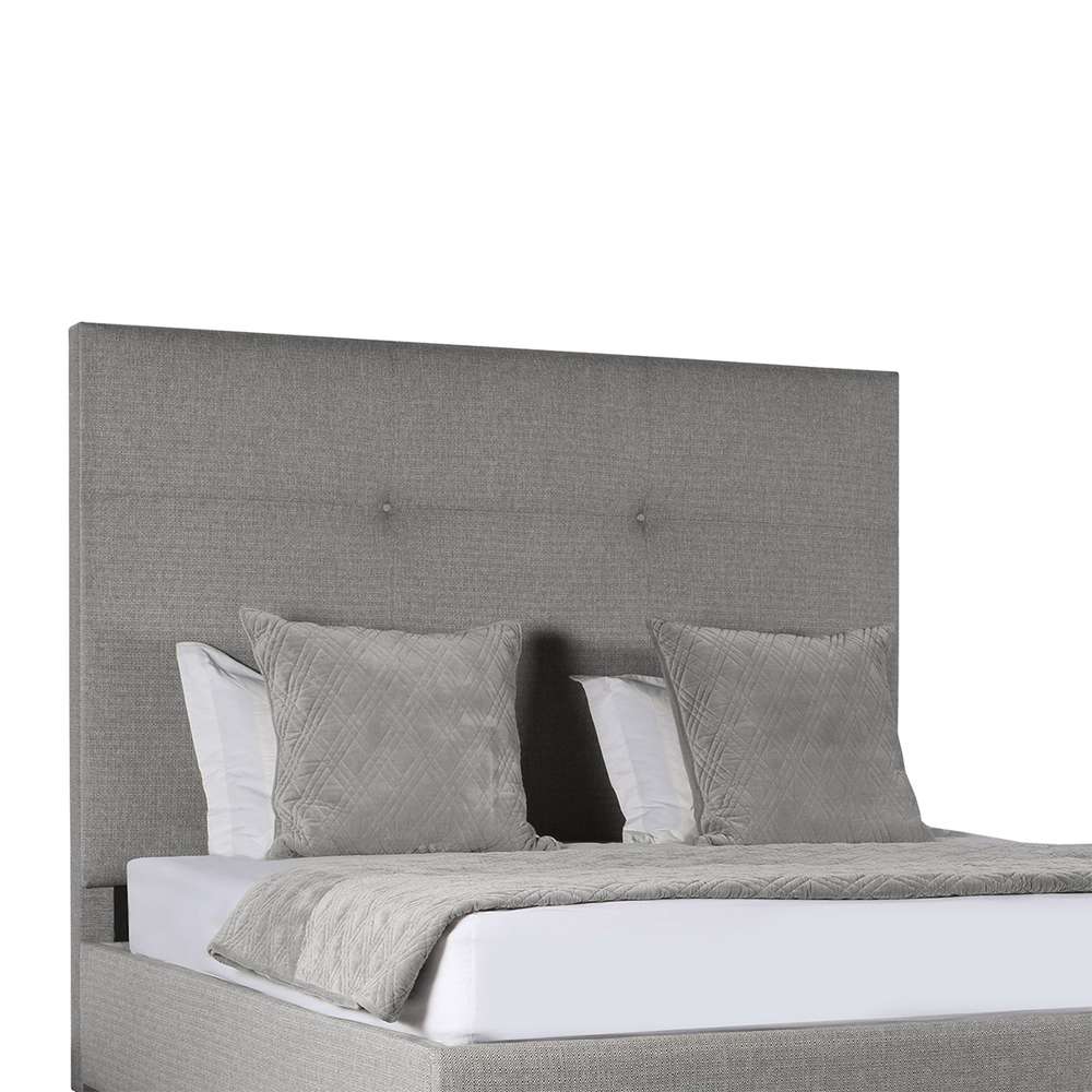 Nativa Interiors - Moyra Simple Tufted Upholstered High Height California King Grey Bed - BED-MOYRA-ST-HI-CA-PF-GREY veiw 3