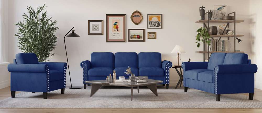 New Classic Furniture - Alani Accent Chair-Deep Blue - UKD16-10-BLU veiw 3