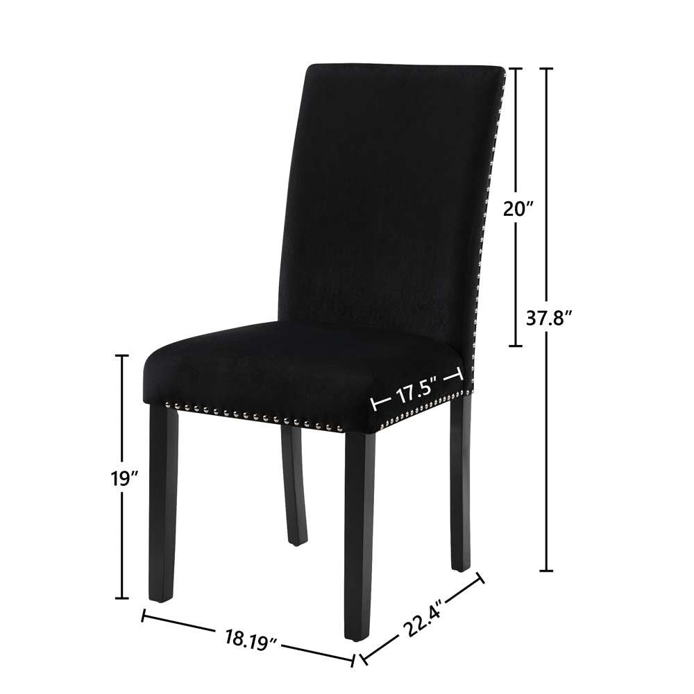 New Classic Furniture - Celeste Dining Chair-Black (Set of 2) - D400-20-BLK veiw 6