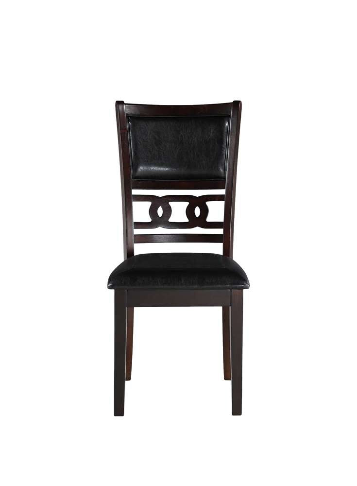 New Classic Furniture - Gia 5Pc 48in Rect. Dining Table & 4 Chairs-Ebony - D1701-548-EBY veiw 11