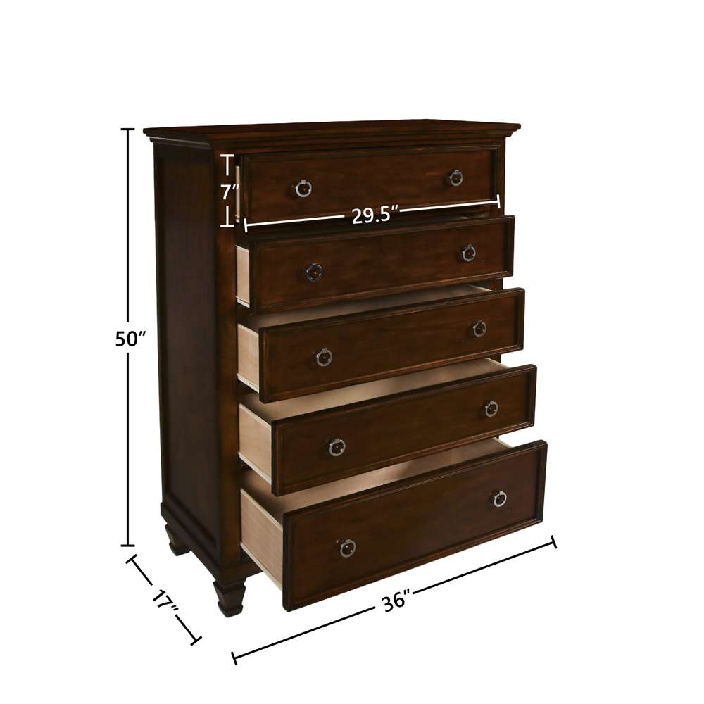 New Classic Furniture - Tamarack Chest- Brn Cherry - BB044C-070 veiw 5