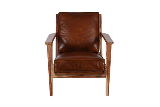 Porter Designs - Corvallis Solid Sheesham Wood Accent Chair, Natural - 02-108-06-0440 veiw 2