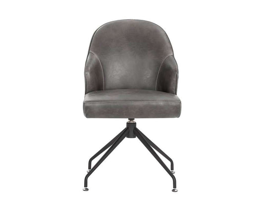 Sunpan - 5West Bretta Swivel Dining Chair - Overcast Grey - 106102 veiw 2