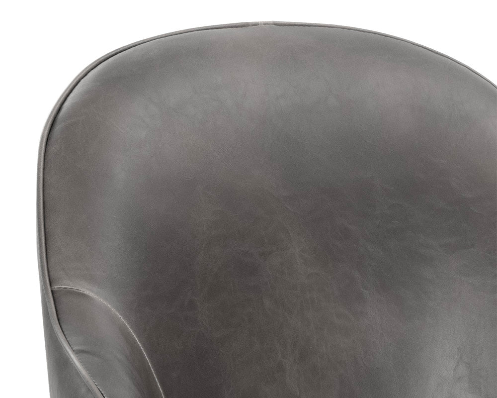 Sunpan - 5West Bretta Swivel Dining Chair - Overcast Grey - 106102 view 8