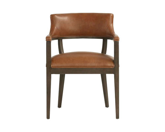 Sunpan - Westport Brylea Dining Armchair - Brown - Shalimar Tobacco Leather - 110523 veiw 2