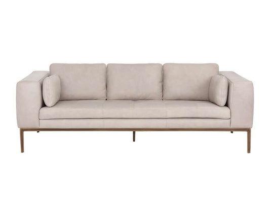 Sunpan - Irongate Burr Sofa - Bali Bone Leather - 106598 veiw 2