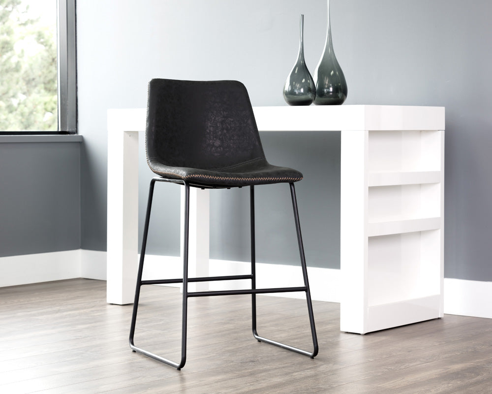 Sunpan - Cal Counter Stool - Antique Black (Set Of 2) - 104961 view 7