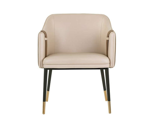 Sunpan - Ikon Carter Dining Armchair - Napa Beige / Napa Tan - 103789 veiw 2