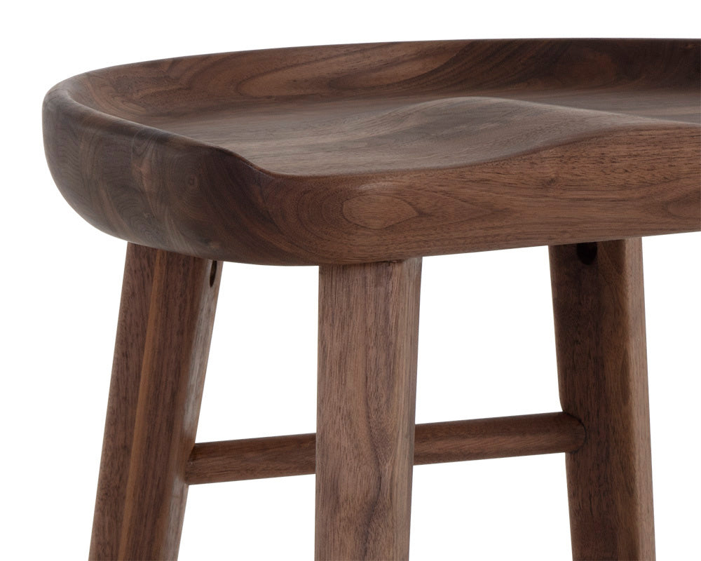 Sunpan - Dominic Counter Stool - Walnut - 107096 view 6