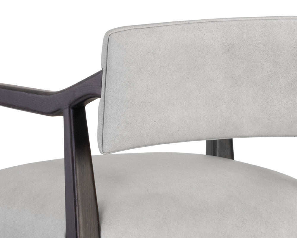 Sunpan - Westport Keagan Barstool - Saloon Light Grey Leather - 110556_CLOSEOUT view 7