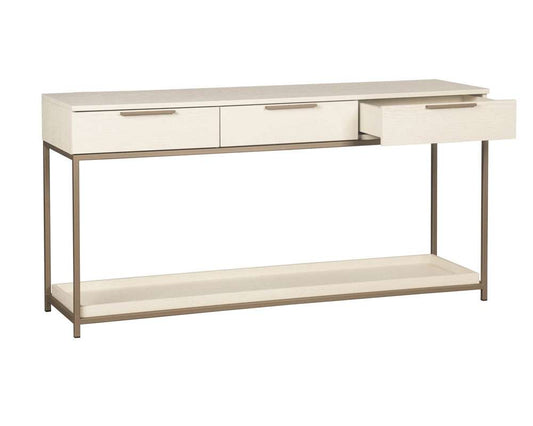 Sunpan - Artezia Rebel Console Table With Drawers - Champagne Gold - Cream - 108770 veiw 2