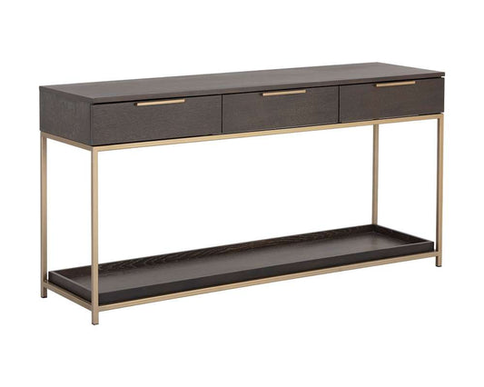 Sunpan - Artezia Rebel Console Table With Drawers - Gold - Charcoal Grey - 105889 veiw 2