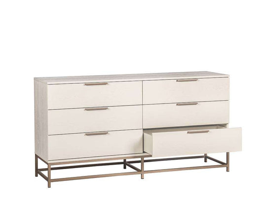 Sunpan - Artezia Rebel Dresser Small - Champagne Gold - Cream - 108498_CLOSEOUT veiw 2