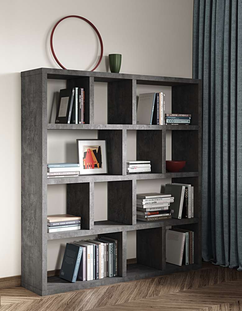 TEMAHOME - Berlin 4 Levels Bookcase 150 Cm in Concrete Look - 9500322518 veiw 5