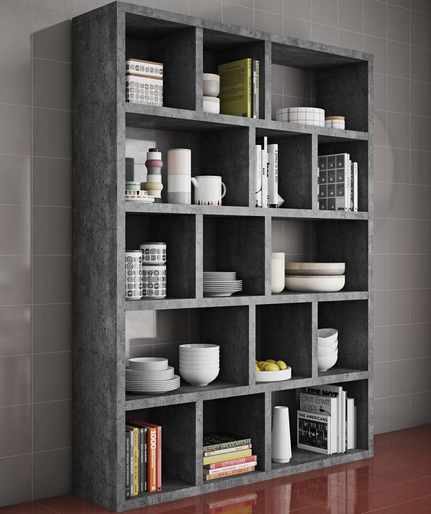 TEMAHOME - Berlin 5 Levels Bookcase 150 Cm in Concrete Look - 9500320309 veiw 5