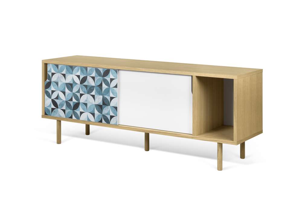 TEMAHOME - Dann 165 Tiles Petal Sideboard in Oak / Pure White & Vinyl / Oak - 9500404771 veiw 3