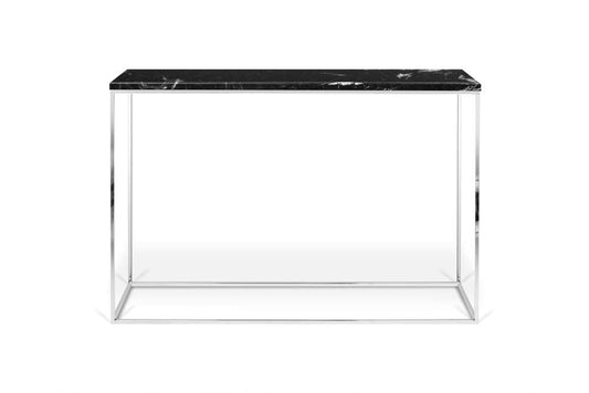 TEMAHOME - Gleam Marble-Top Console in Black Marble and Chrome - 9500629501 veiw 2