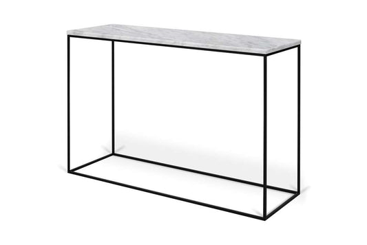 TEMAHOME - Gleam Marble-Top Console in White Marble / Black - 9500628924 veiw 2