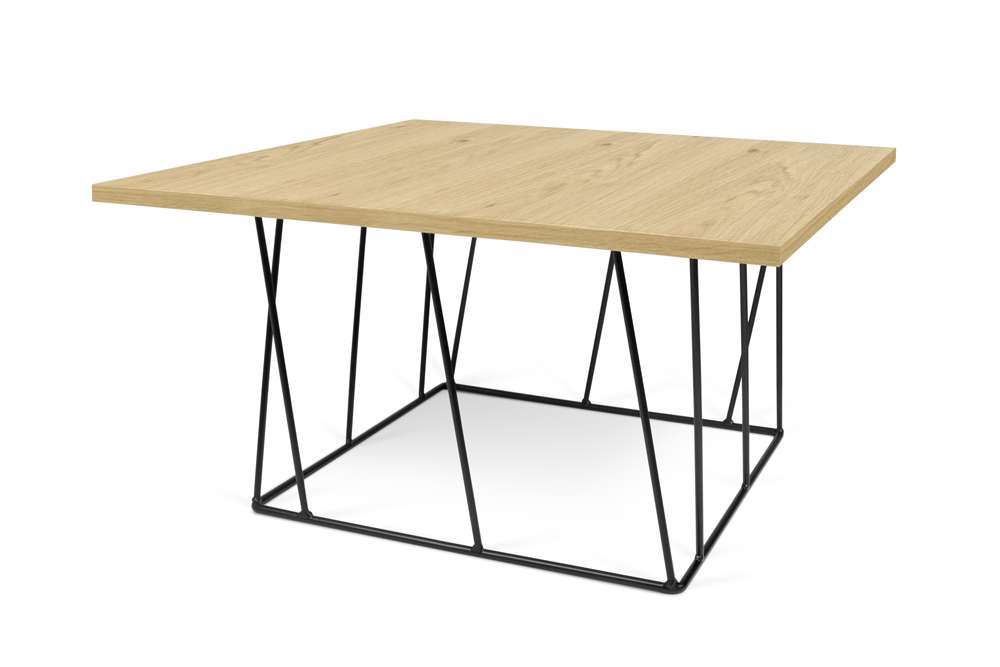 TEMAHOME - Helix 30x30 Coffee Table in Oak / Black Lacquered Steel - 9500626883 veiw 2
