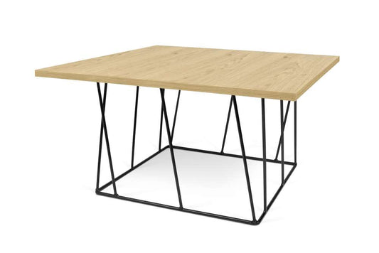 TEMAHOME - Helix 30x30 Coffee Table in Oak / Black Lacquered Steel - 9500626883 veiw 2