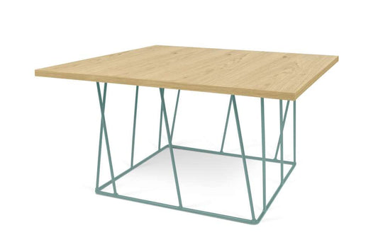 TEMAHOME - Helix 30x30 Coffee Table in Oak / Sea Green Lacquered Steel - 9500626869 veiw 2