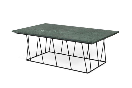 TEMAHOME - Helix 47x30 Marble-Top Coffee Table in Green Marble / Black Lacquered Steel - 9500627439 veiw 2