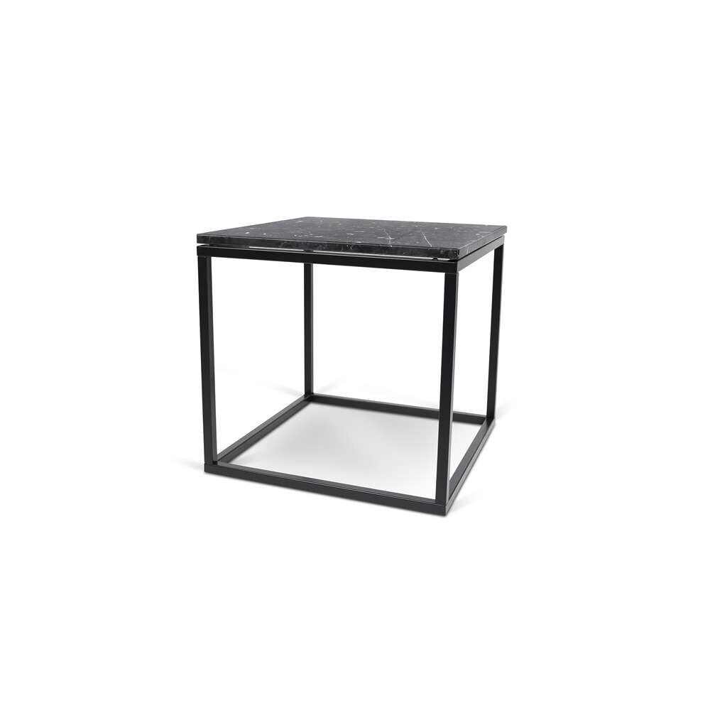 TEMAHOME - Prairie 20X20 Marble End Table in Black Marble Top / Black Lacquered Steel Legs - 9500623011 veiw 5