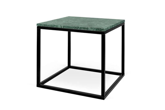 TEMAHOME - Prairie 20X20 Marble End Table in Green Marble Top/Black Lacquered Steel Legs - 9500626722 veiw 2
