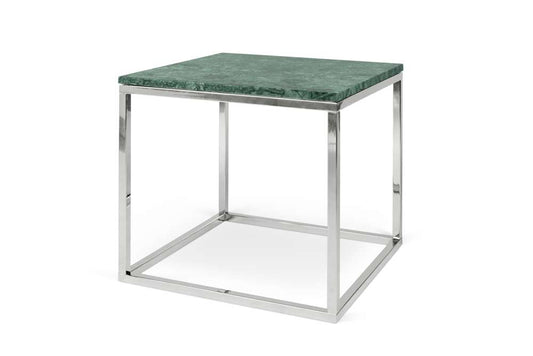 TEMAHOME - Prairie 20X20 Marble End Table in Green Marble Top/Chrome Legs - 9500626715 veiw 2