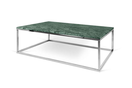 TEMAHOME - Prairie 47X30 Marble Coffee Table in Green Marble Top/Chrome Legs - 9500626685 veiw 2