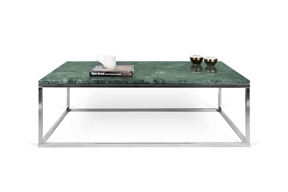 TEMAHOME - Prairie 47X30 Marble Coffee Table in Green Marble Top/Chrome Legs - 9500626685 veiw 3