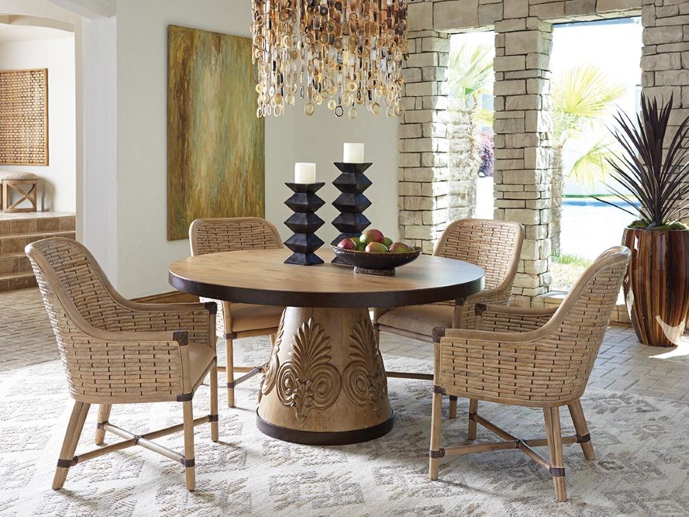 Tommy Bahama Home - Los Altos Keeling Woven Arm Chair in Beige - 01-0566-883-01 veiw 2