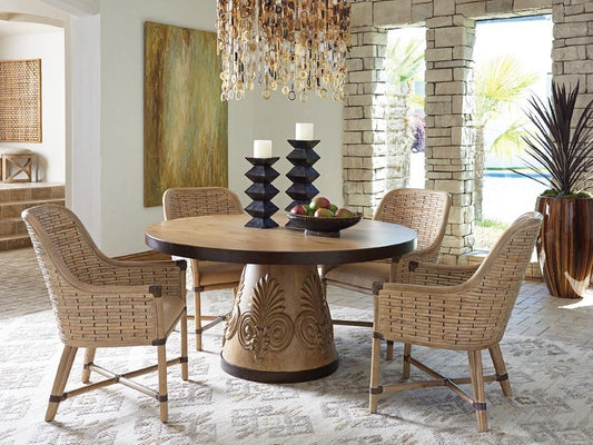 Tommy Bahama Home - Los Altos Keeling Woven Arm Chair in Beige - 01-0566-883-01 veiw 2