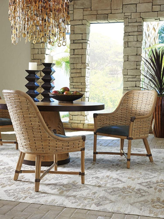 Tommy Bahama Home - Los Altos Keeling Woven Leather Arm Chair - 01-0566-883-41 veiw 2