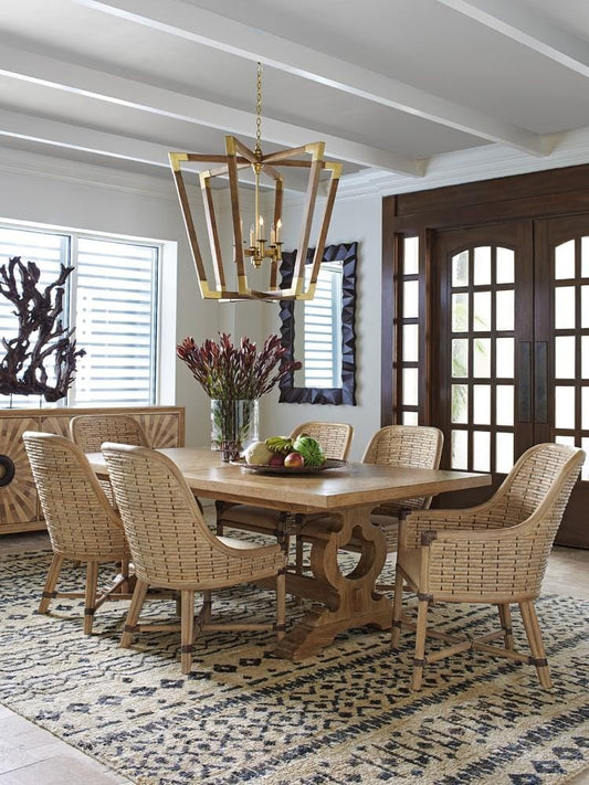 Tommy Bahama Home - Los Altos Keeling Woven Side Chair in Beige - 01-0566-882-01 veiw 2