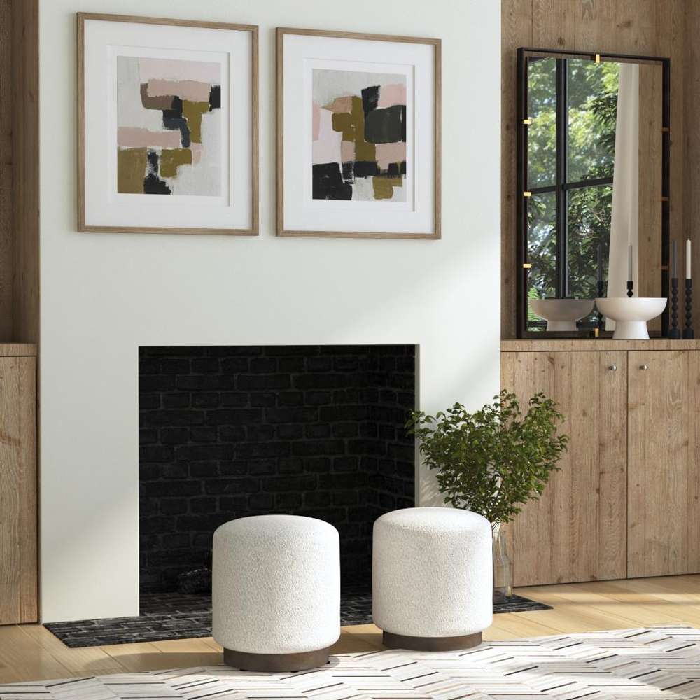 Uttermost - Avila Light Gray Ottoman - 23665 veiw 4