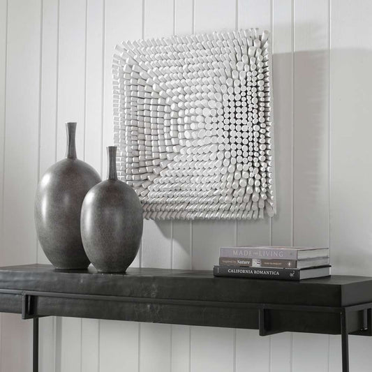 Uttermost - Portside White Wood Wall Panel - 04322 veiw 2