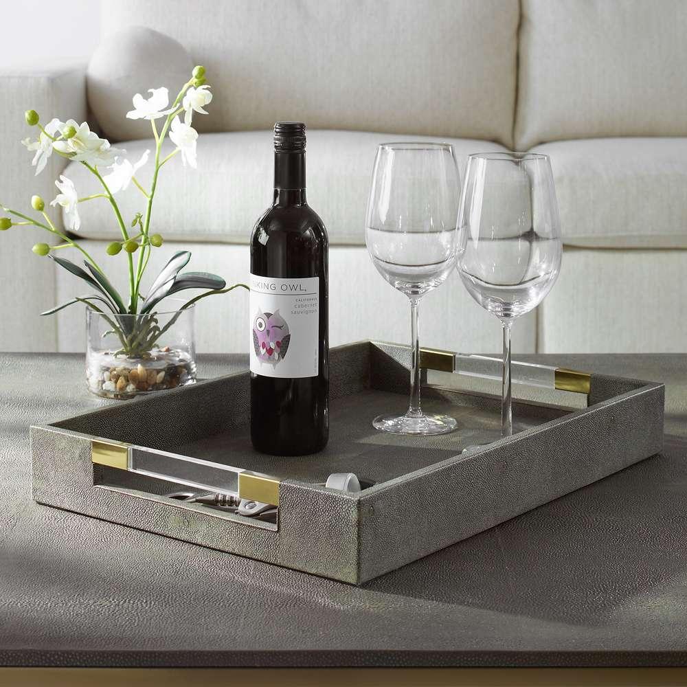 Uttermost - Wessex Gray Tray - 17996 veiw 4